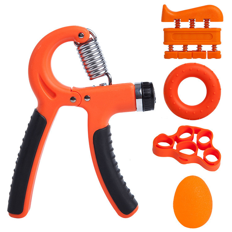Picture of Adjustable Grip Strength Set, Hand Trainer, Grip Ring, Finger Exerciser, Combination Fitness Supplies, Five-Piece Set