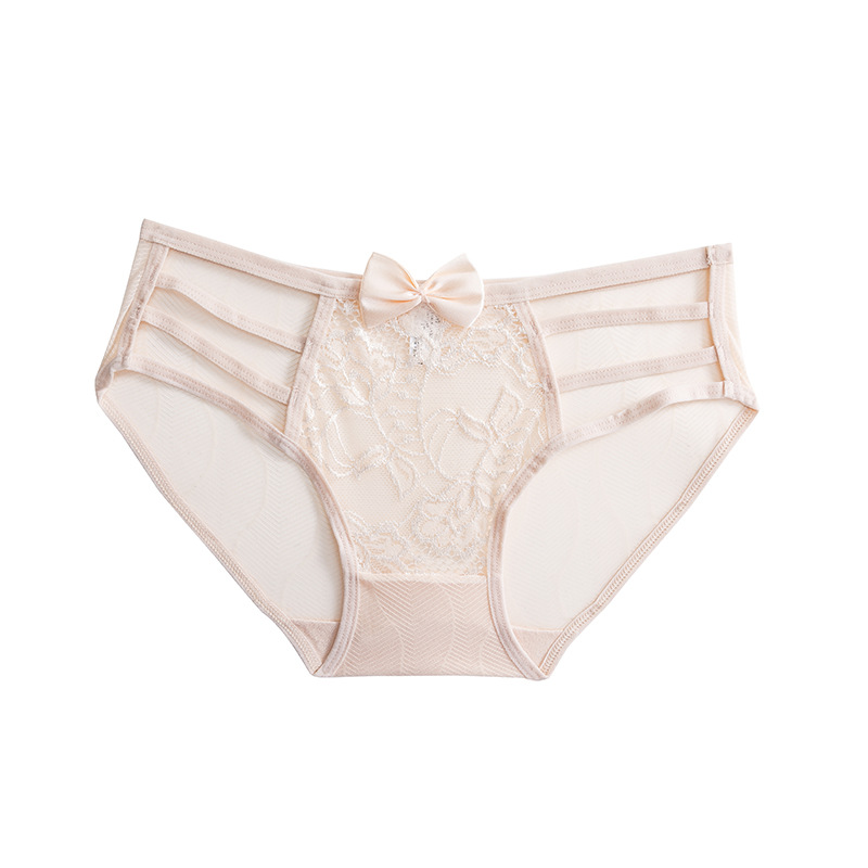Picture of Youtao sexy lace underwear women's low waist hollow-out temptation hip lifting breathable mesh seamless women's briefs