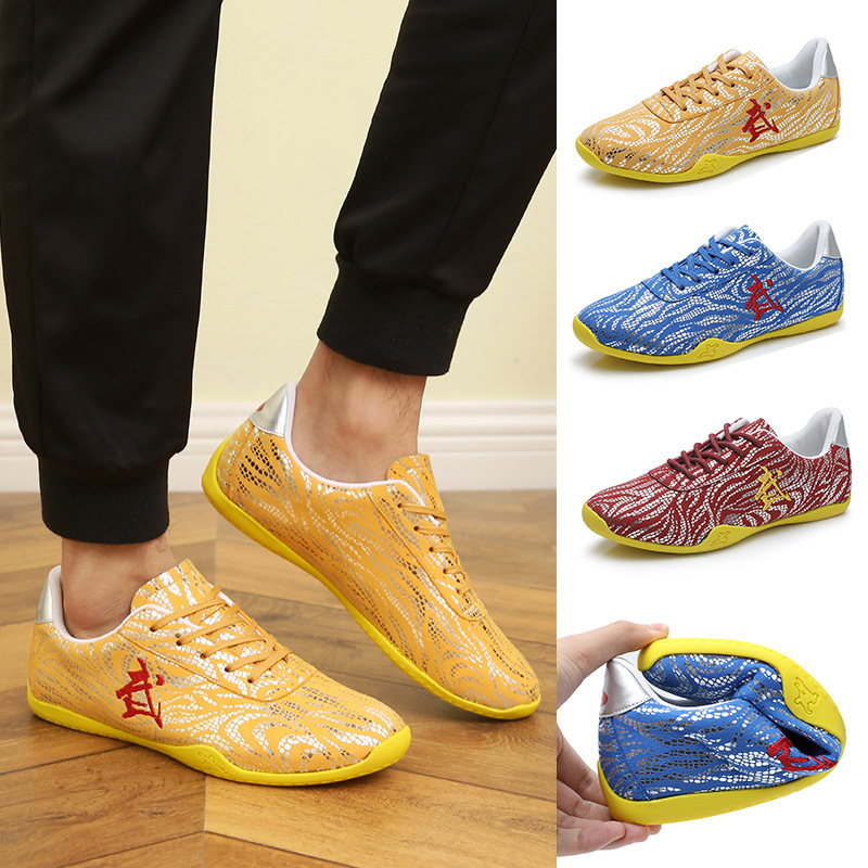 Picture of Lu Tai Autumn Martial Arts Shoes Tai Chi Sneakers Training Shoes Soft Square Fitness Shoes Lightweight Exercise Shoes Running Shoes