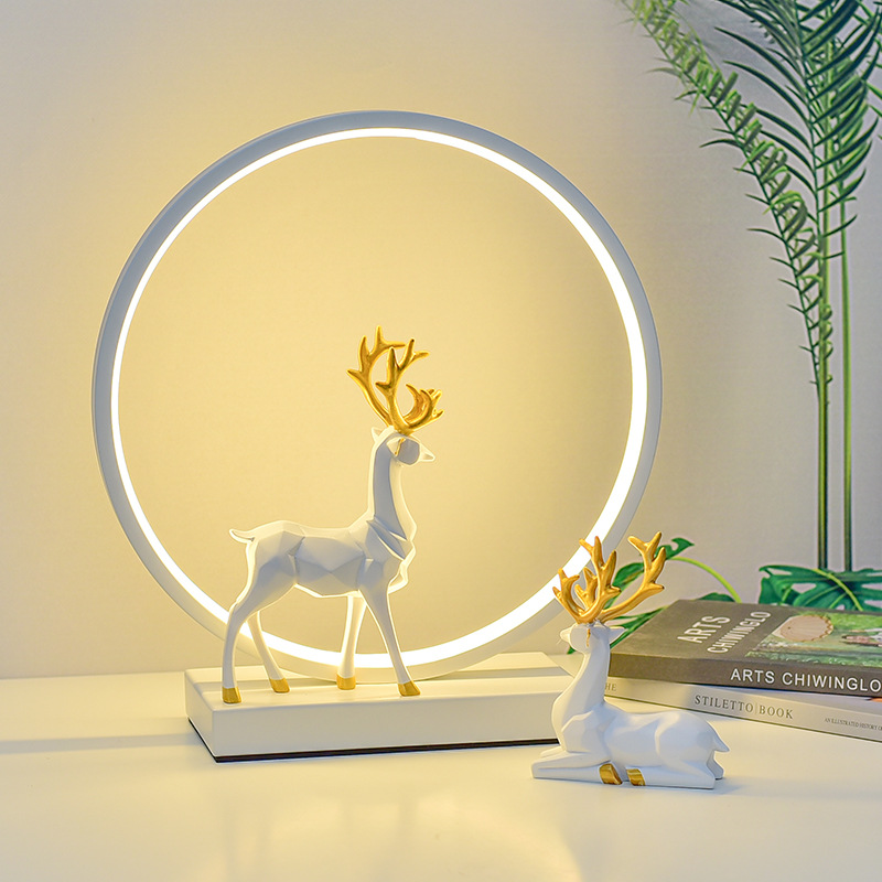 Picture of Internet red gift a deer has you usb desk lamp advanced feeling bedroom bedside lamp warm led night light sleep feeding