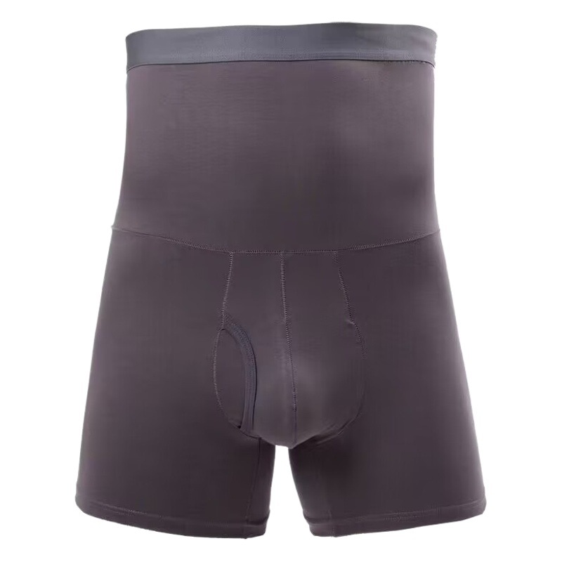 High waist belly contracting men's underwear waist fleece-lined underwear waist protection belly protection pants head lengthened plus size cotton boxers