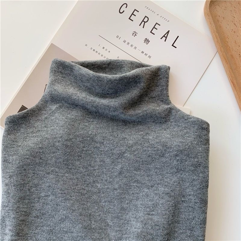Picture of Brushed fleece-lined Thickened Warm Half-turtleneck Base Shirt Women's Autumn and Winter New Slim-fit Solid Color All-match Long-sleeve Top