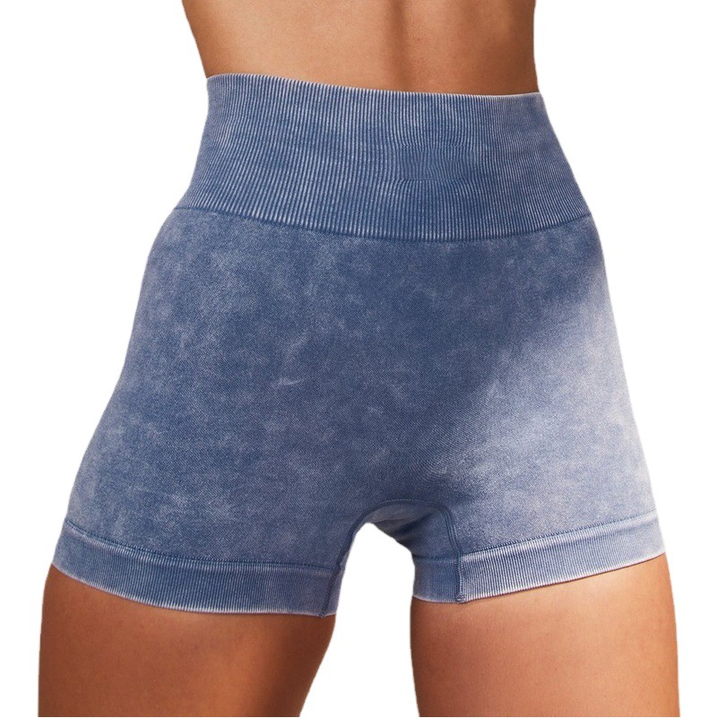 Amazon Europe and the United States New Sand Washing Yoga Clothes Women's Quick Dry Clothes Zipper Tight Leggings Super Elastic Sports Fitness Cover