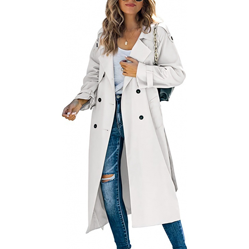 Picture of In stock! Amazon independent station cross-border European and American women's winter and autumn trench coat foreign trade 2023 coat