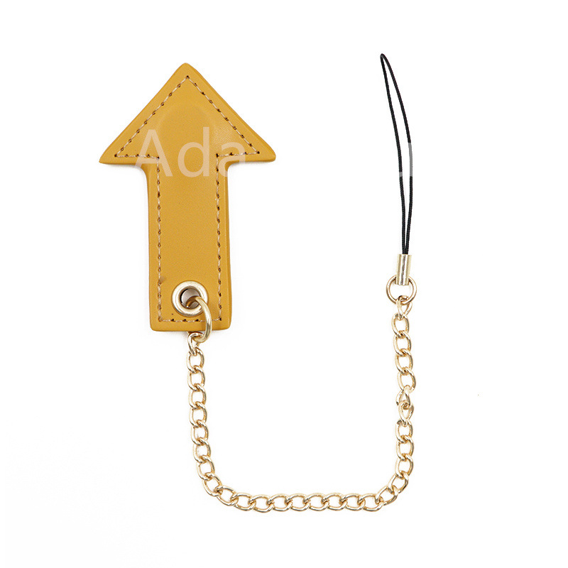 Picture of Golf ball nail mark Arrow direction marker ball seat leather cover golf ball nail anti-lost magnetic lanyard key chain