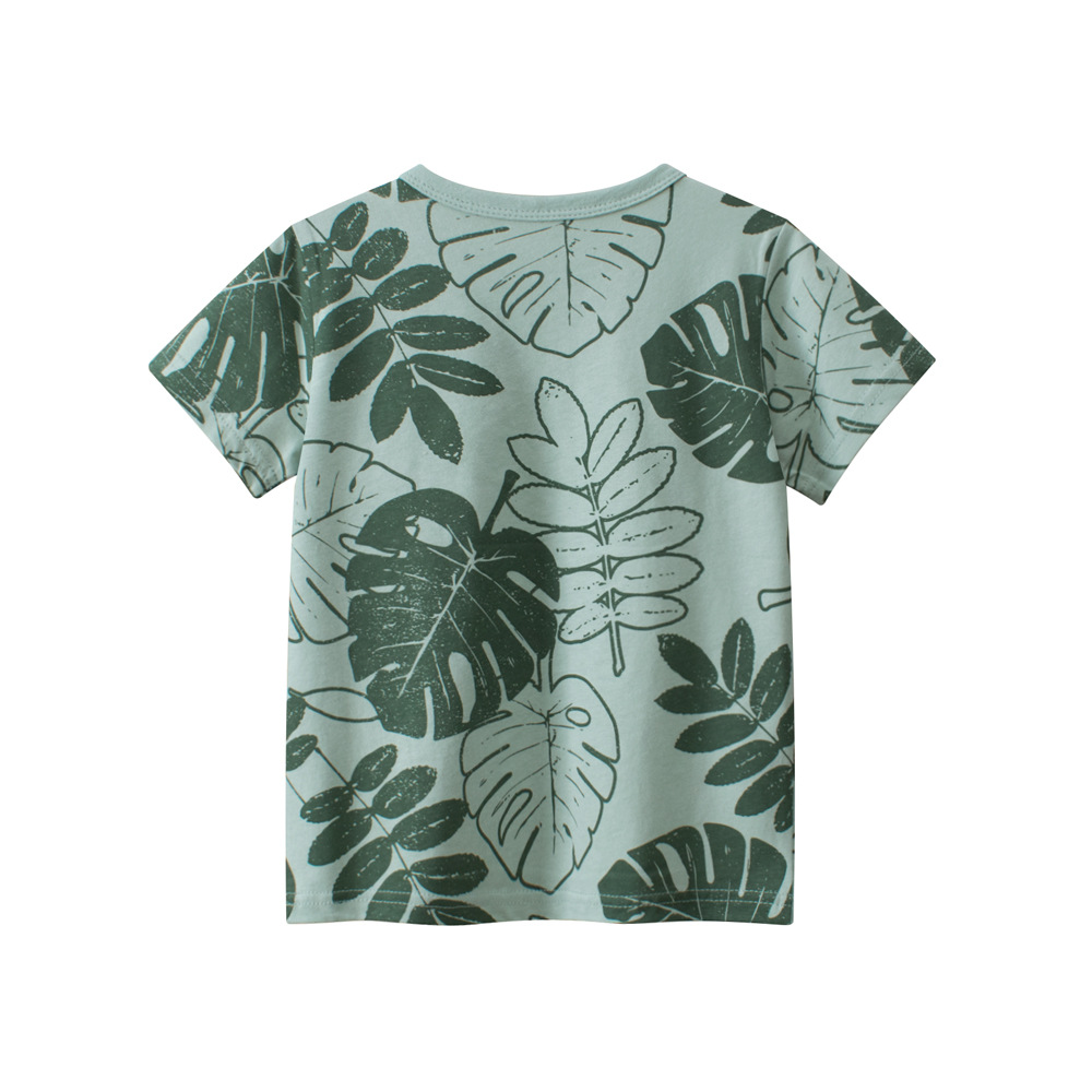 Picture of 27Kids K-Style of Kidsren's Clothing Summer New 2025 Cross-Border Kidsren's Short-Sleeved T-Shirts for Boys and Girls One Piece Drop Shipping