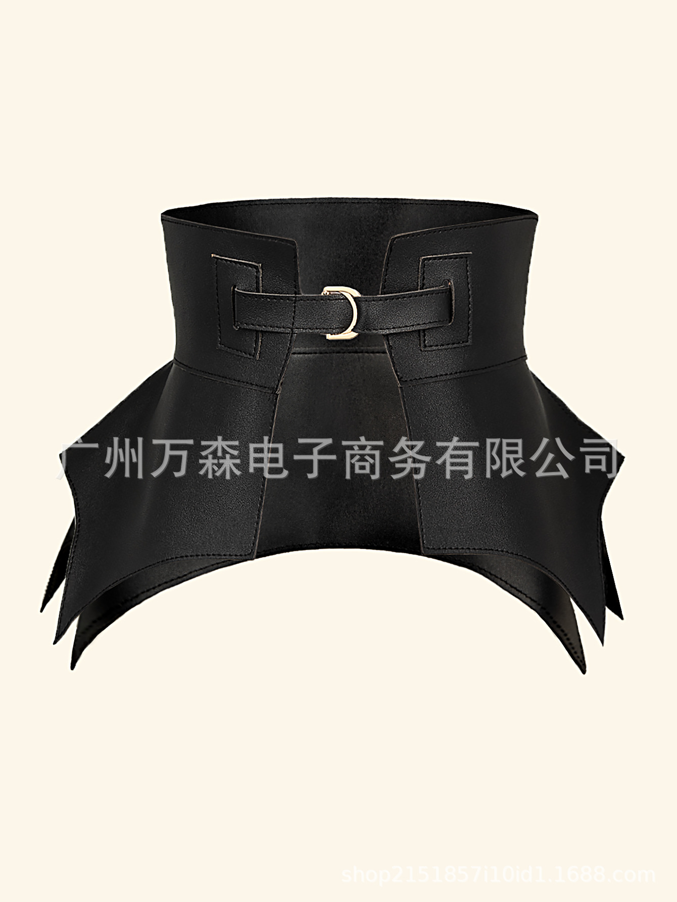 Cross-Border Wholesale Fashion Retro Women's Waist Skirt Black Simple Versatile Lady Skirt Suit Girdle Wide Girdle