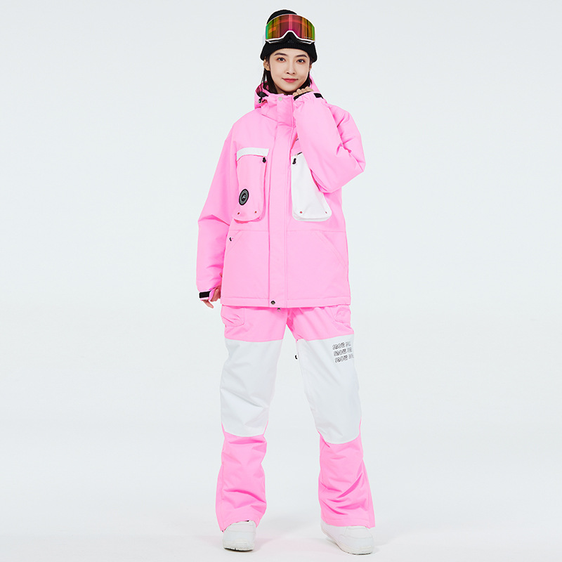 Picture of Women's Ski Suit Men's Winter Outdoor Windproof Waterproof Warm Thickened New Arrival Snowboard Double Ski Suit