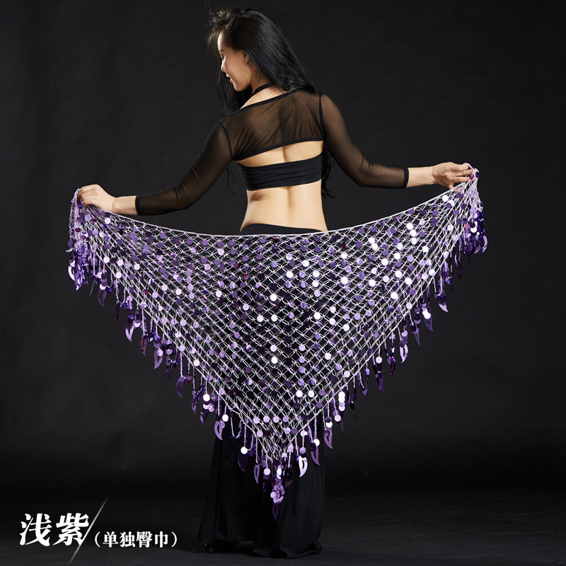 Picture of Dancer Gong Pieces Triangle Shoulder Shawl Belly Dance Costume Belly Dance Waist Chain Belly Dance Hips Mermaid Hips