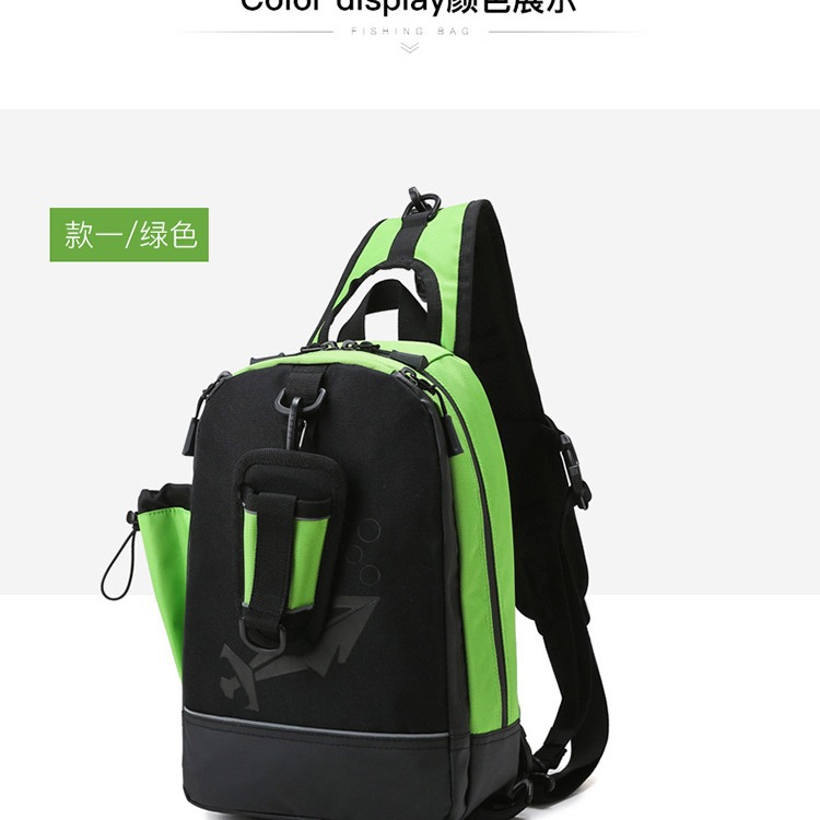 Multi-purpose Luya Bag Double Shoulder Crossbody Bag Fishing Gear Accessories Bag Outdoor Cycling Bag Casual Chest Bag
