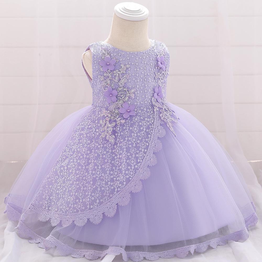 Picture of 2025 New Style Mesh Princess Dress Girl's Dress Dress Baby Baby Puffy Children's Clothing Baby Puffy Dress Dress