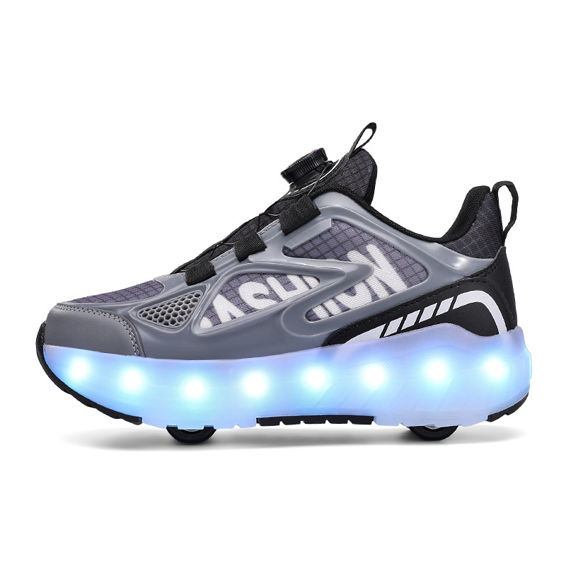 Picture of Binle Bird Children's Heal Shoes Four Wheel Summer Boys' Luminous Detachable Girls' Student's Wheeled sneaker