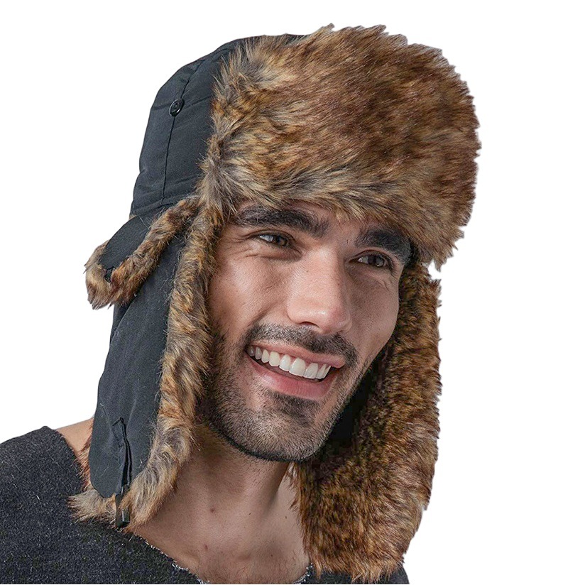 Men's and women's waterproof Lei Feng hat cold ski hat warm hat windproof mask ear protection cap Amazon AliExpress