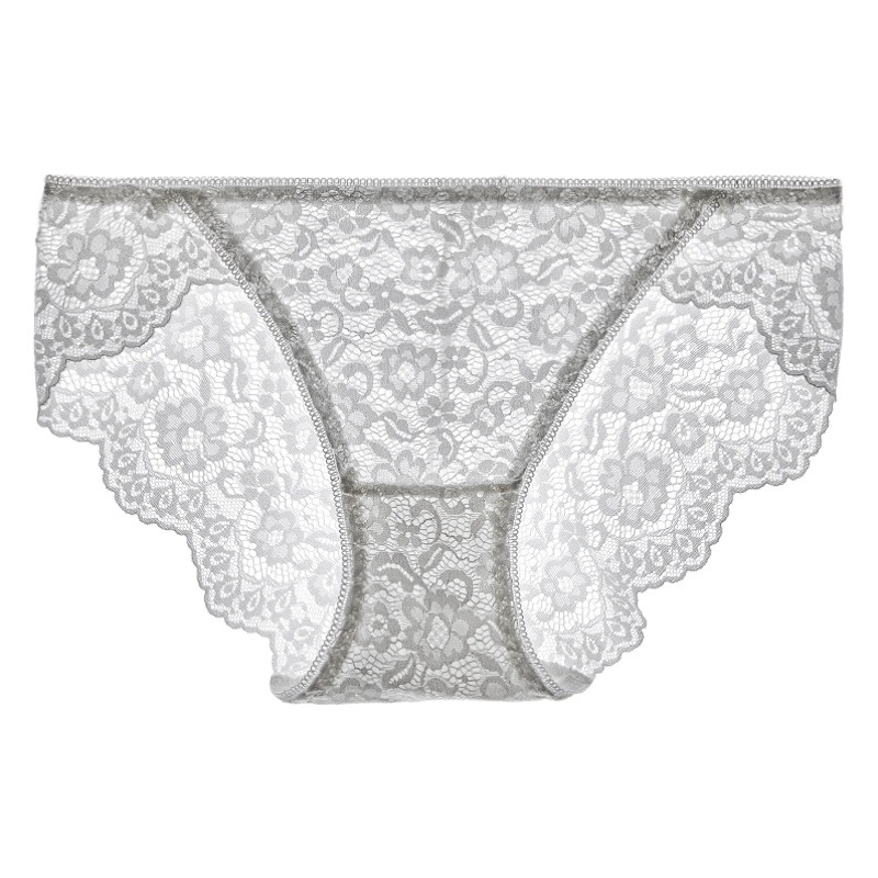 Meiman French Sexy Underwear Women's High Quality Lace Briefs Pure Cotton Crotch Mid-Waist Lace Underwear New Product Recommendation