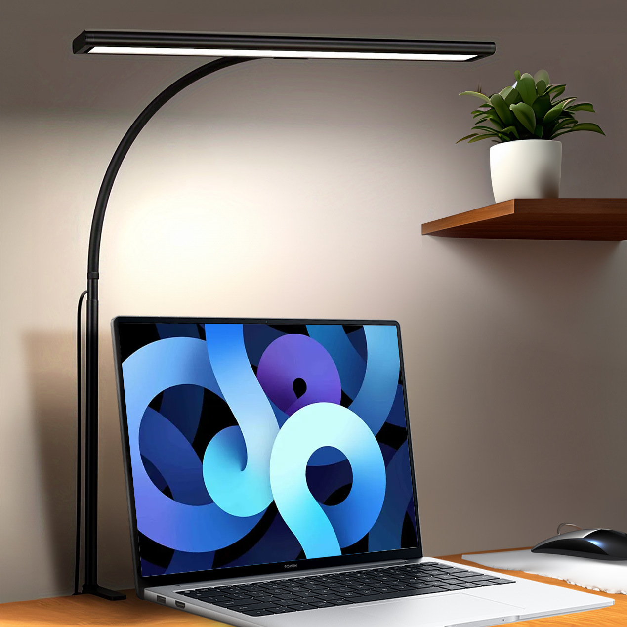 Cross-Border Led Desk Lamp Student Dormitory Eye Protection Learning Reading Lamp Bedroom Study Office Desk Clip Desk Lamp