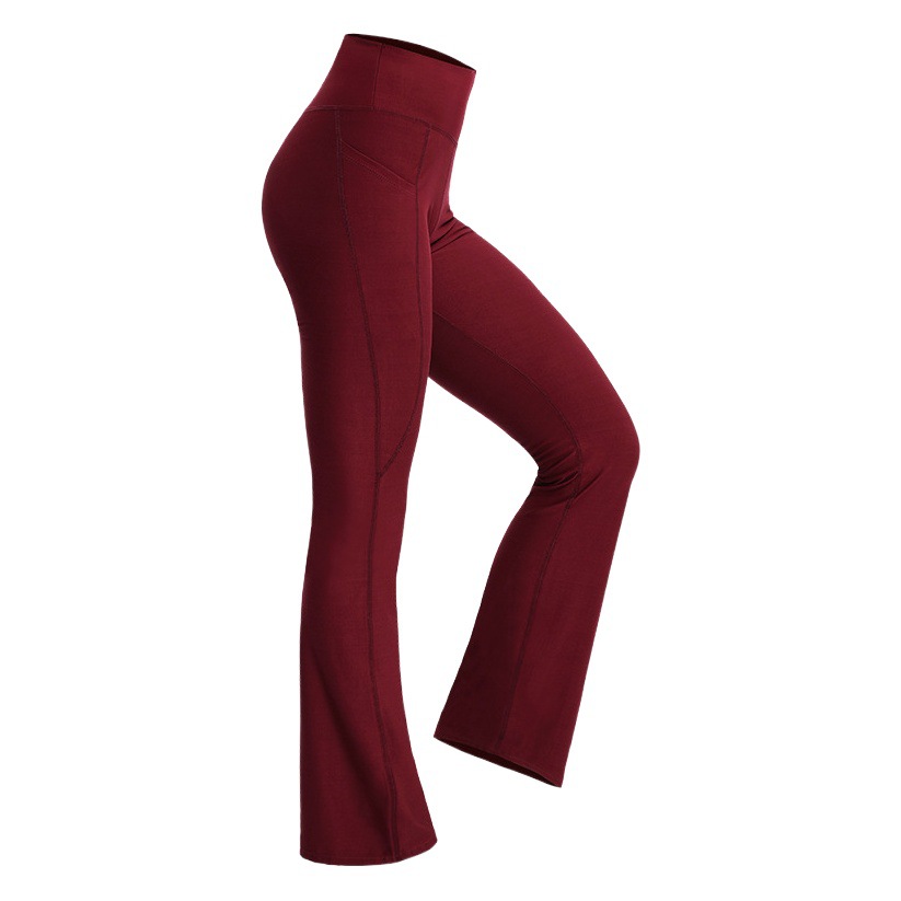 Women's Yoga Hip Lifting Flared Pants Stretch Quick-drying Breathable Sports Pants Slim Look Tall Fashion Casual Dance Pants