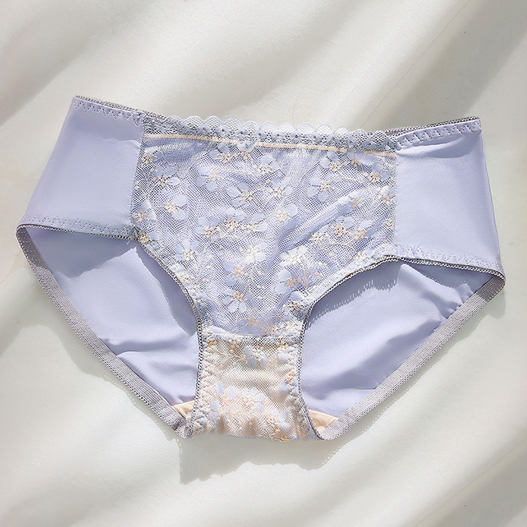 Picture of Green Grass Bra Small Chest Large Gather-up Anti-sagging Lace Adjustable Energy Stone Underwear for Women