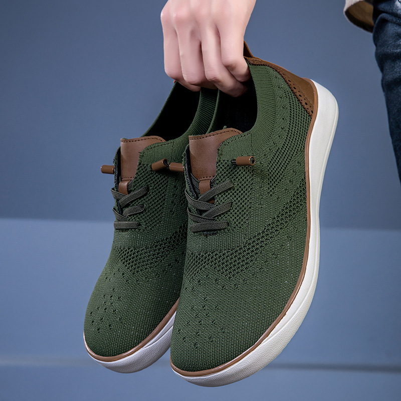 Wide-toe Sports Casual Shoes Men's Widened and Fattened Big-toe Shoes Wide-last Big-toe Shoes Mesh-surface Walking Shoes