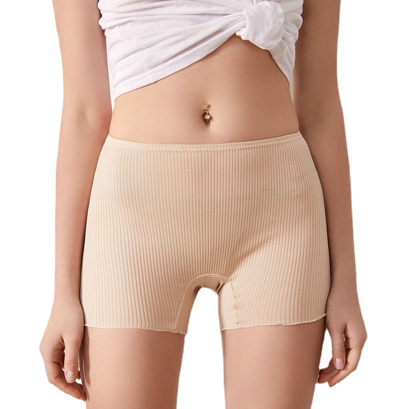Picture of Yu Yuechun Summer Thin Mulberry Silk Knitted Threaded Safety Pants High Elastic Silk Seamless Leggings Boxer Briefs