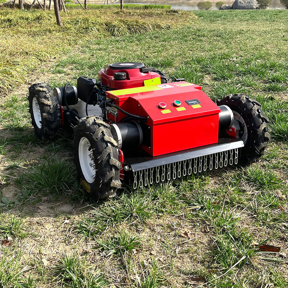 Source manufacturers intelligent remote control lawn mower garden orchard farm lawn mower 550 type wheeled lawn mower