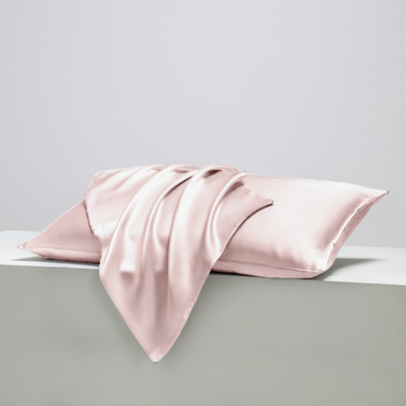 Picture of Foreign Trade Amazon Cross-Border Solid Color Satin Imitation Silk Pillowcase Silk Pillowcase Pocket Pillow