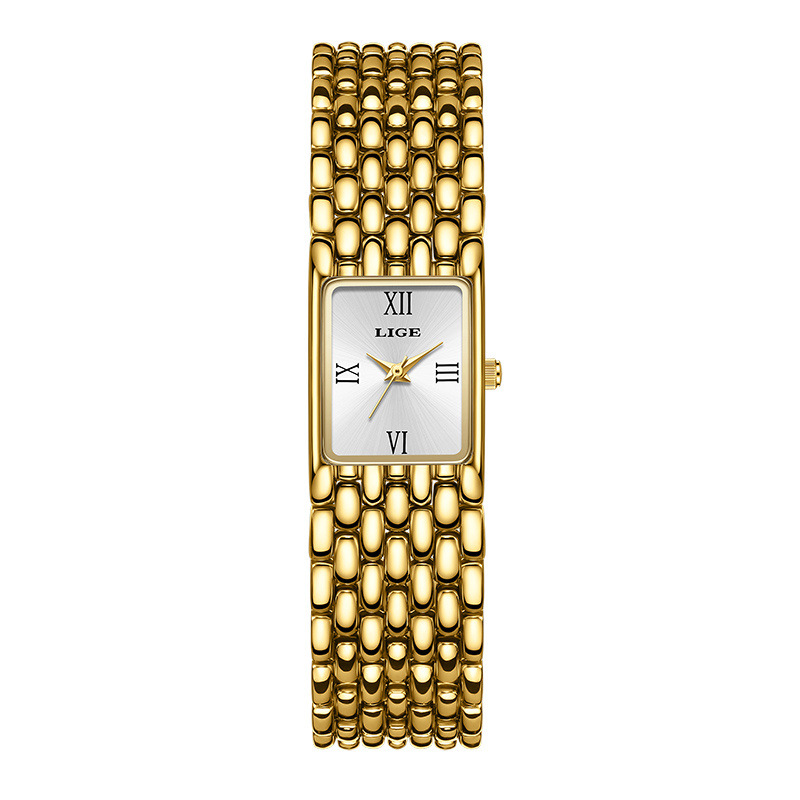 Picture of LIGE Cross-border New Casual Simple Small Square Quartz Watch Niche Exquisite Watch Elegant High-value Watch