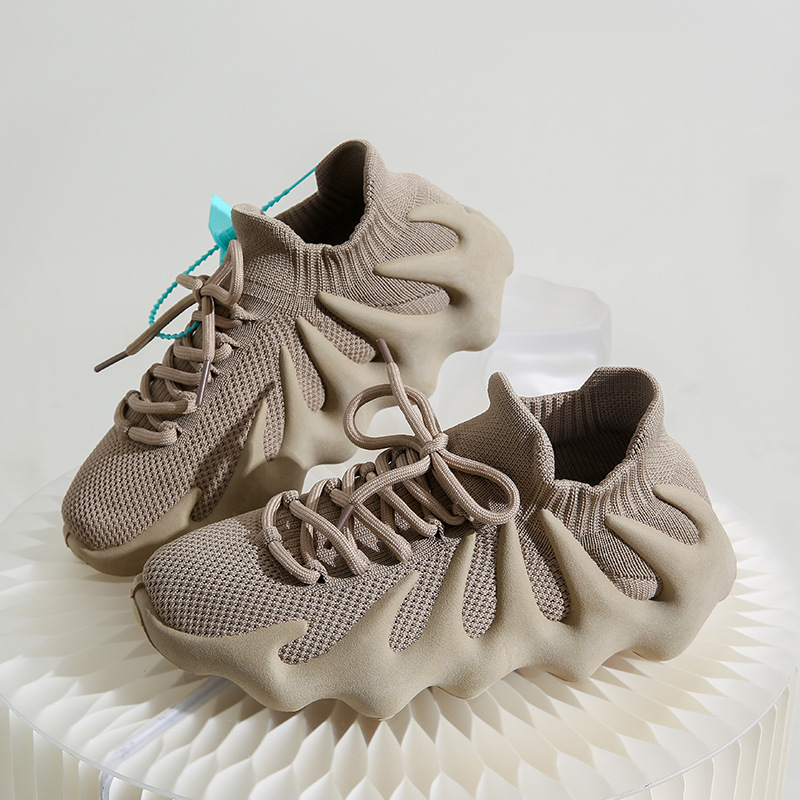 2024 New Octopus Coconut Women's Shoes Breathable Thin Flying Mesh Sports Couple Trendy Shoes Internet Celebrity Trendy Style