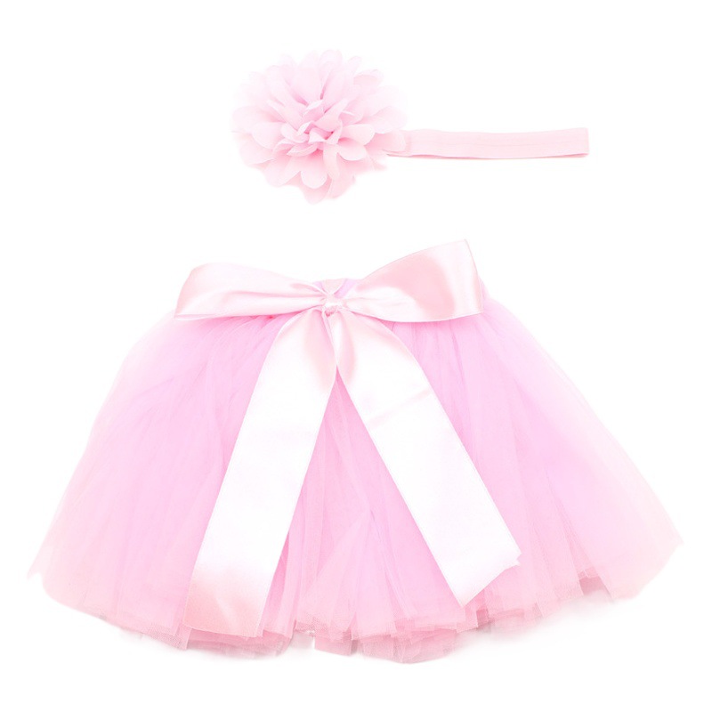 Foreign trade children's clothing handmade skirt girls photography clothing baby photo tutu skirt + headband