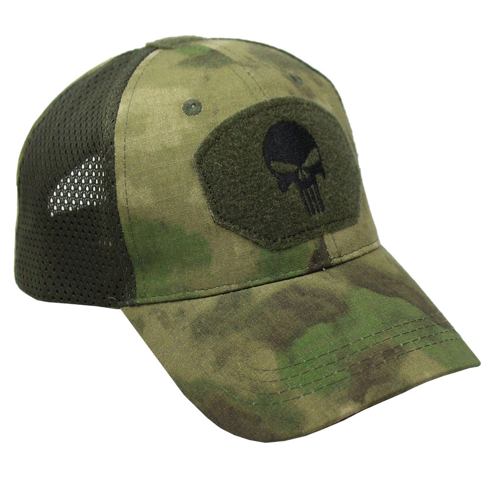 Picture of Summer Camouflage Baseball Cap Military Fan Outdoor Special Forces Tactical Hat Skull Fishing Sunshade Velcro Cap Men