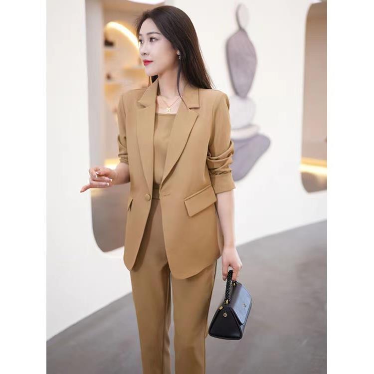 Cross-border Casual Fashion suit Women's Fashion Suit 2024 Spring Elegant Age-reducing Business Suit Three-piece Suit