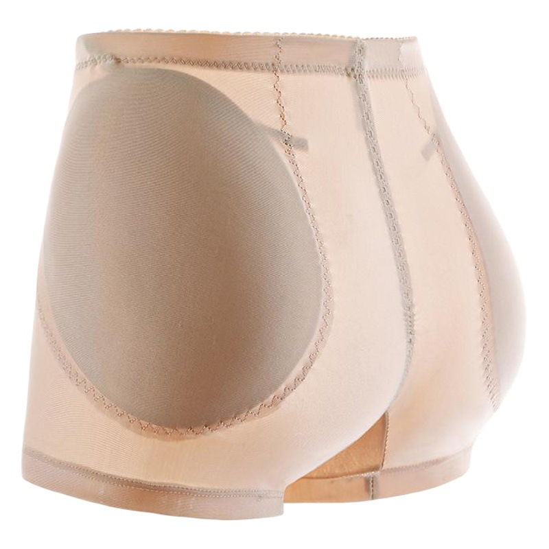 Mid-Waist Women's Padded Hip-Lifting Panties, Thin Shapewear Anti-Exposure Hip-Enhancing and Butt-Lifting Shapewear