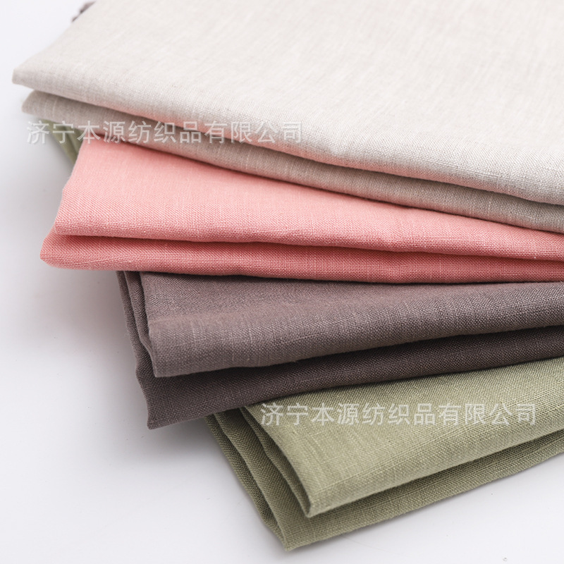 France imported 100% pure linen fabric plain designer fabric handmade diy spot wholesale
