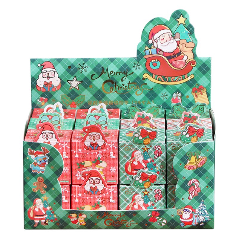 Cartoon Christmas and paper tape ins Wind student diy hand account sticker cute girl Christmas decoration material