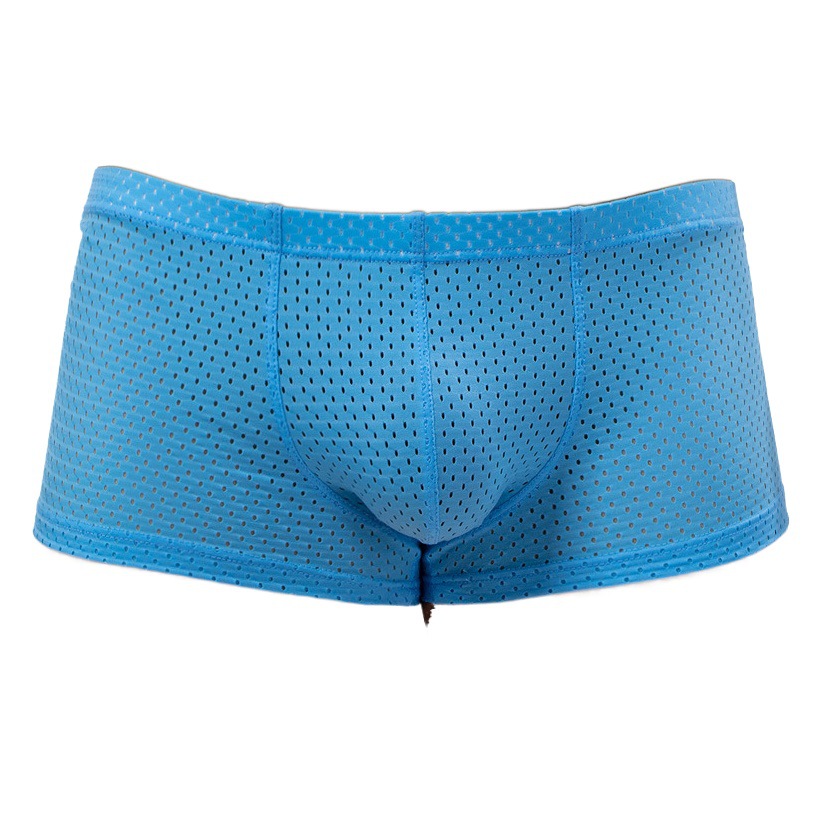 Men's underwear wholesale sexy comfortable high-end breathable nylon low waist men's boxers youth trend atmospheric C404