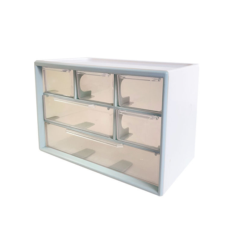 Picture of Desktop Drawer Type Transparent Storage Box Student Stationery Box Organize Simple Style Transparent Drawer Type Light Luxury Box