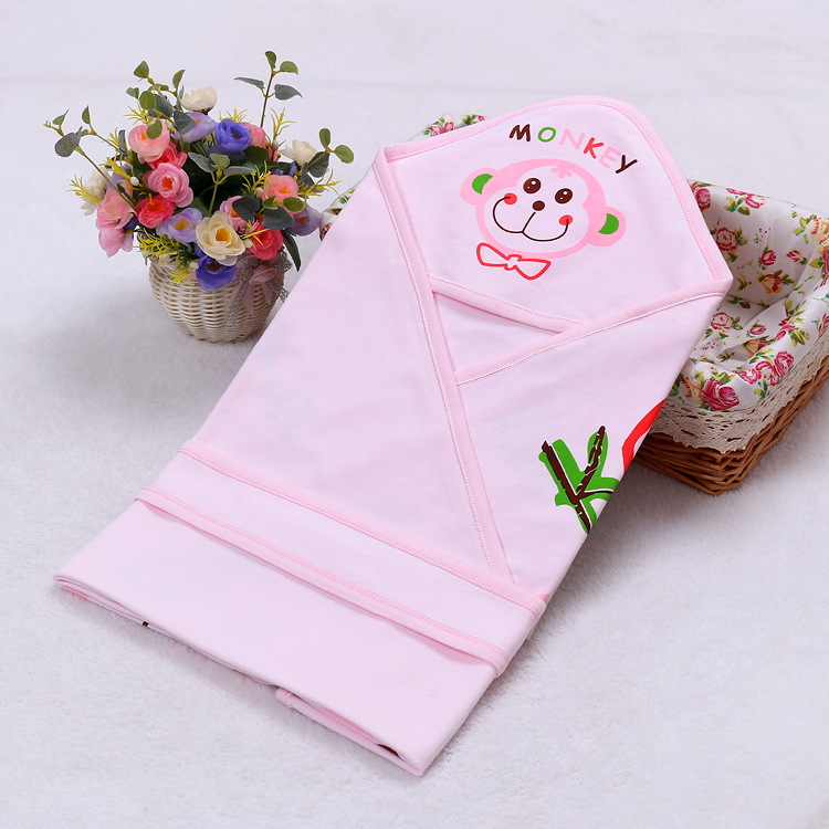 Picture of Newborn Baby Bag Single Pure Cotton Spring and Autumn Thin Bag Towel Holding Quilt Newborn Baby Bag Quilt