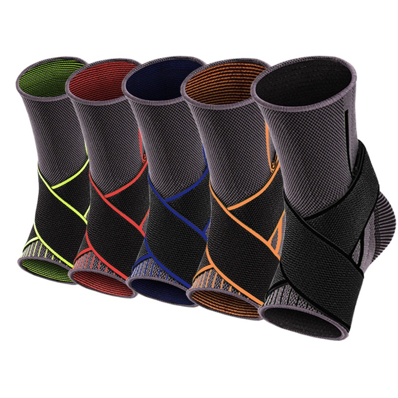 Maxida cross-border manufacturers elastic breathable knitted sports ankle strap pressure protection fitness ankle protection