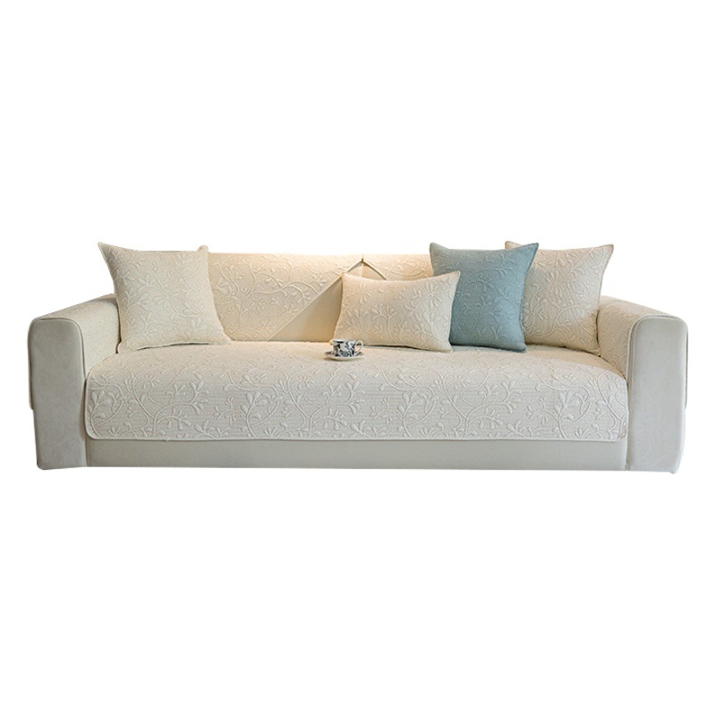 Washed Cotton Sofa Cushion Modern Simple Style Homestay Non-Slip Sofa Cover Fabric Sofa Towel Universal for All Seasons