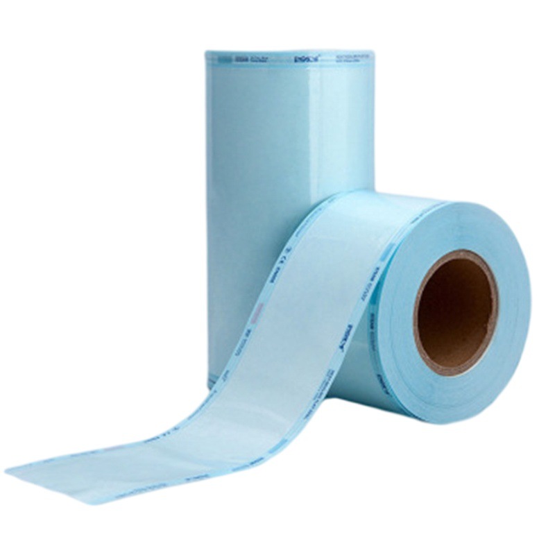 in stock wholesale sterilization flat roll bag heat seal type sterilization roll bag high temperature and high pressure sterilization paper plastic bag