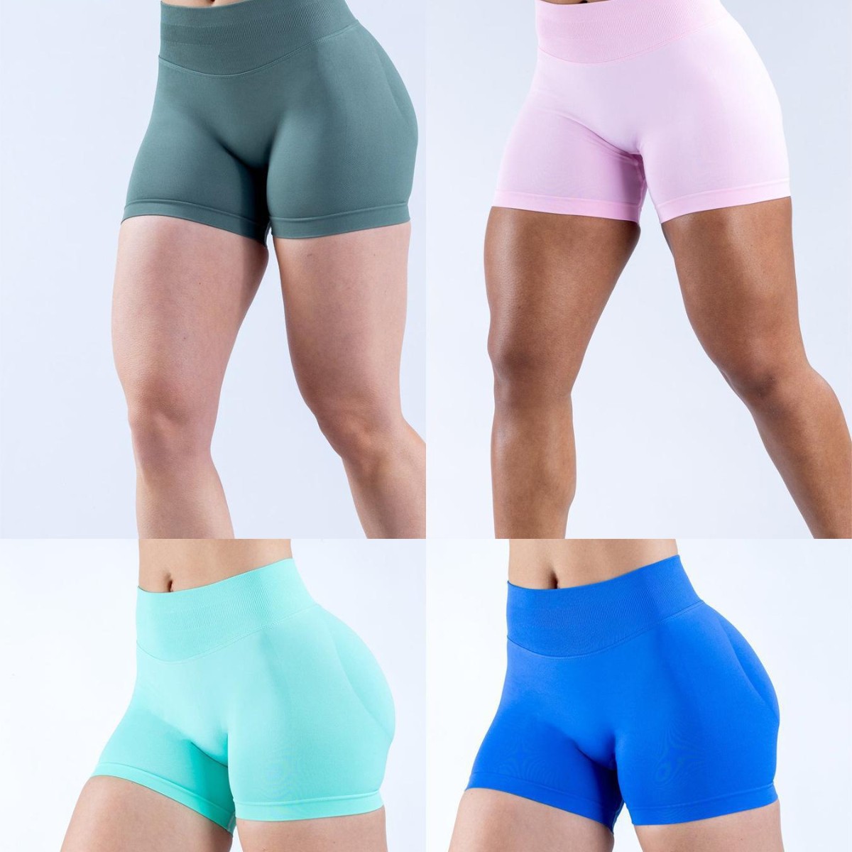 Amazon Matte Nylon High-Elastic Yoga Shorts Seamless Pleated Butt-Lifting Fitness Yoga Pants Quick-Drying Three-Point Pants