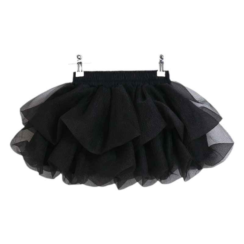 Picture of Girls Mesh Skirt Kidsren's Seersucker Skirt Tutu Skirt Cake Skirt 2025 Spring Autumn Summer Baby Gauze Skirt