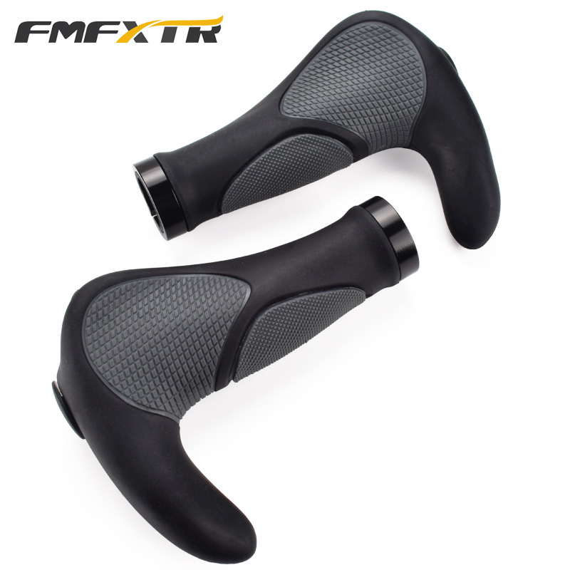 Bicycle Human Meat Ball Shock Absorption Horn Handle Set Mountain Bike Handle Gloves Grip Sliding Car Refitting Accessories