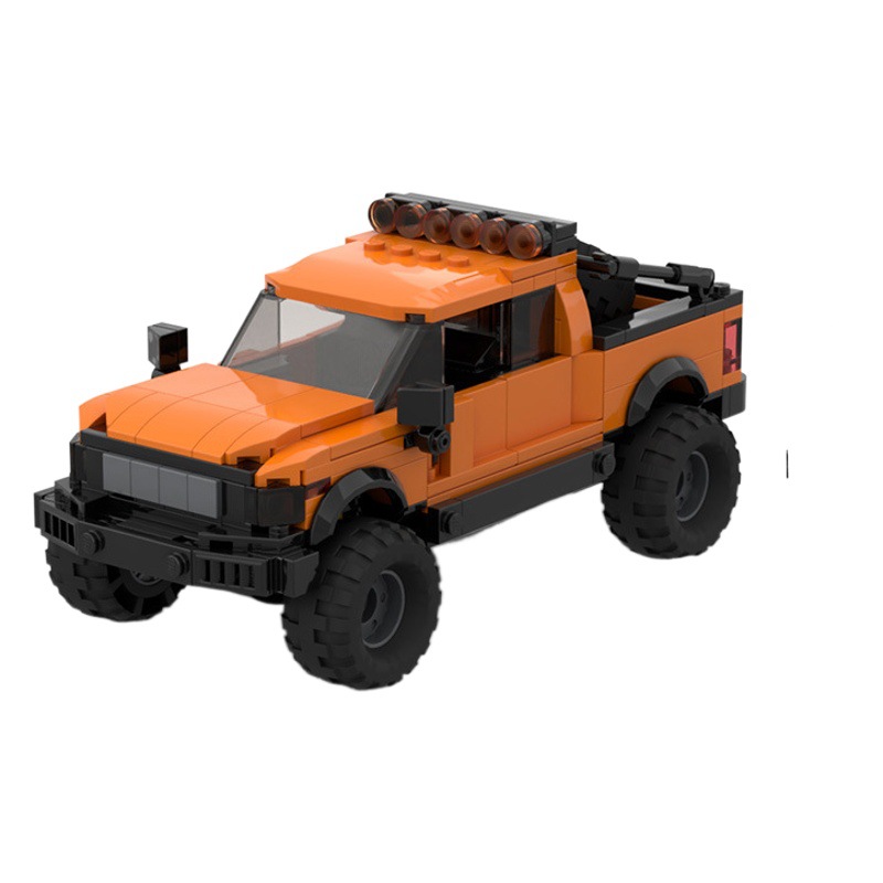 MOC blocks compatible with Lego 8-car racing speed series Ford Raptor F150 puzzle assembly blocks