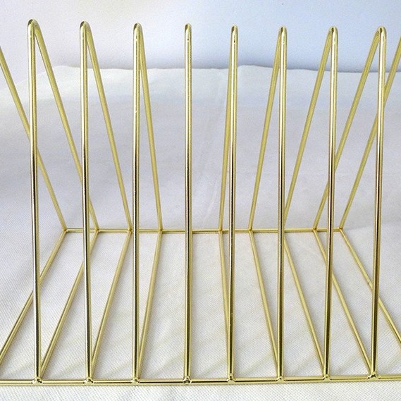 Picture of Manufacturers Nordic can set nine-card bookshelf iron stationery supplies sundries basket stationery books storage frame
