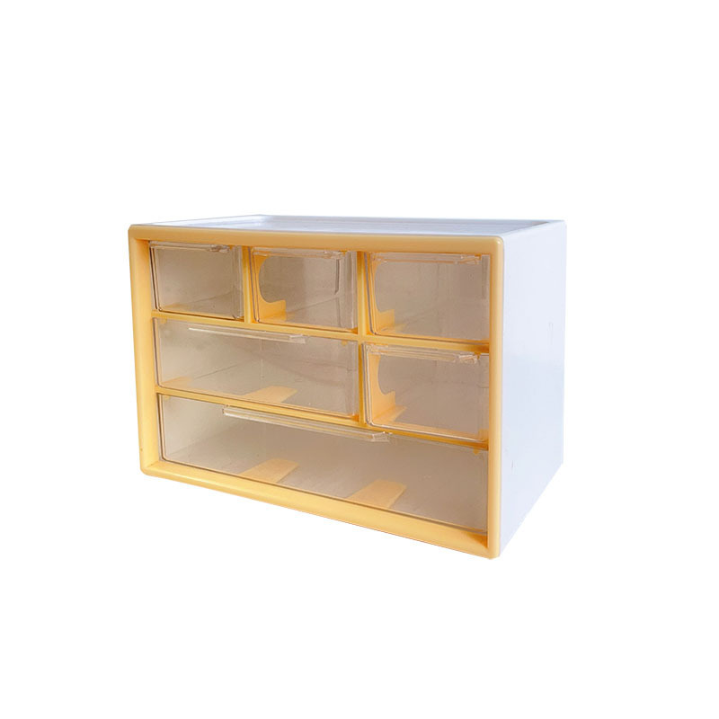 Picture of Desktop Drawer Type Transparent Storage Box Student Stationery Box Organize Simple Style Transparent Drawer Type Light Luxury Box