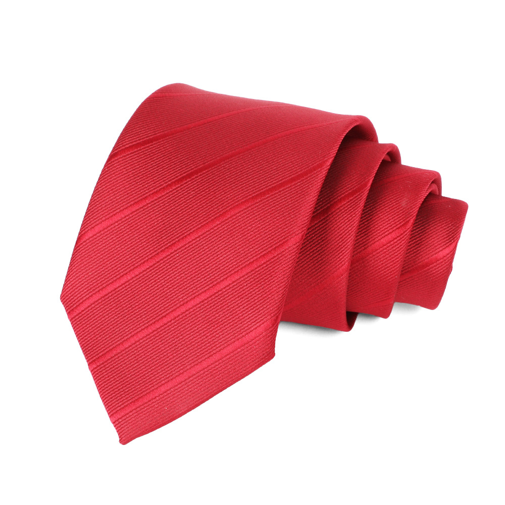 Picture of Men's Tie Business Casual Stripesd Tie 8cm Polyester Jacquard Embroider Print Tie Wholesale Formal Wear