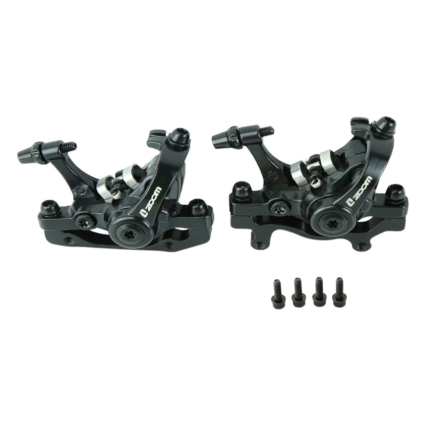 ZOOM Xinlong Disc Brake Mountain Bike Line Pull Mechanical Brake Double Piston Double Drive Line Disc Economical and Durable