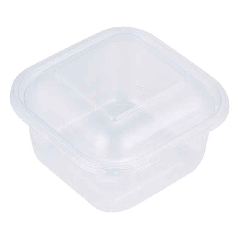 Puff baking Swiss roll small cake transparent plastic box Basque tiramisu mousse picnic packing box
