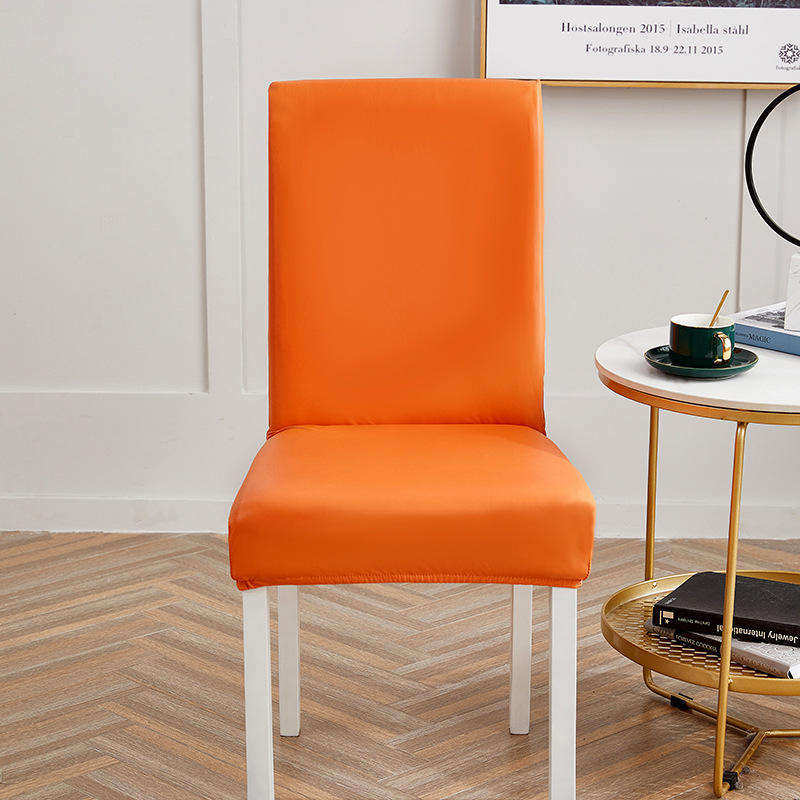 Picture of Chair Cover Cross-border New Solid Color Stretch Leather Seat Cover Amazon Dining Chair Office Waterproof and Dustproof Chair Cover
