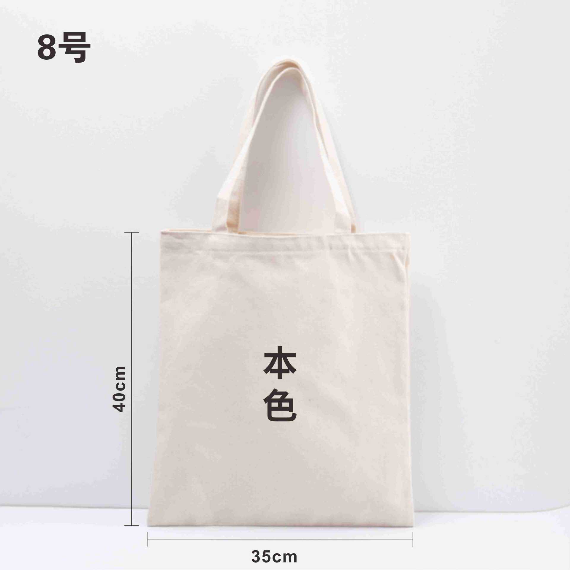 Picture of Custom Blank Canvas Bag for Tutoring Classes, Tote Bag, Shoulder Canvas Bag, Cotton Canvas Shopping Bag, Storage Bag